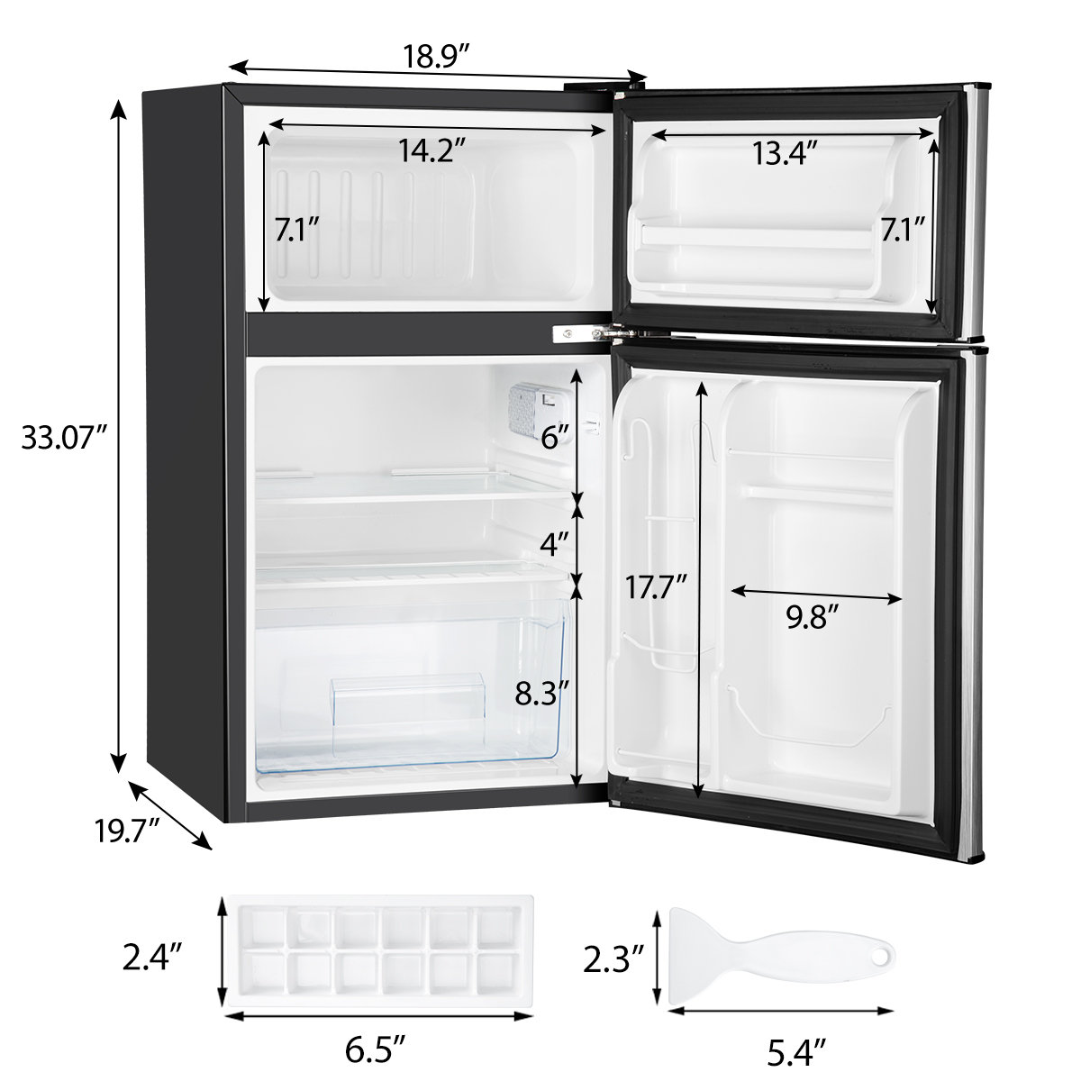 Victorim 3.2 Cubic Feet cu. ft. Mini Fridge & Reviews Wayfair